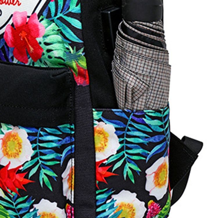 Sac À Dos Pour Femme Avec Fermeture Éclair En Toile Florale