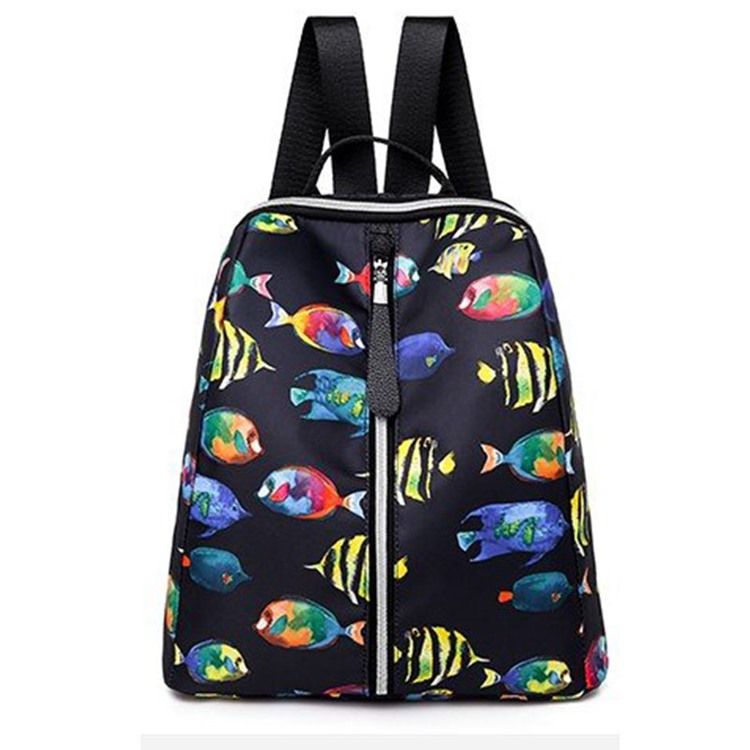 Sac À Dos Oxford Imprimé Poisson