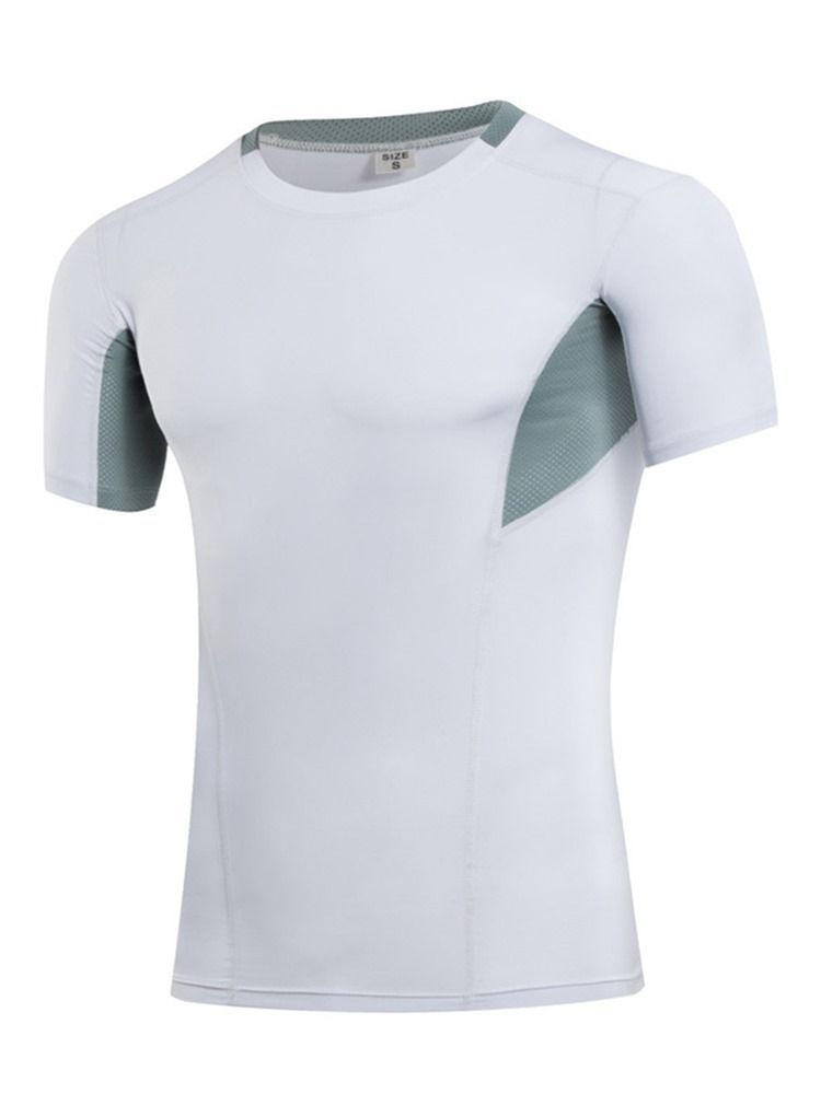 Color Block Running Hommes Sports Tops