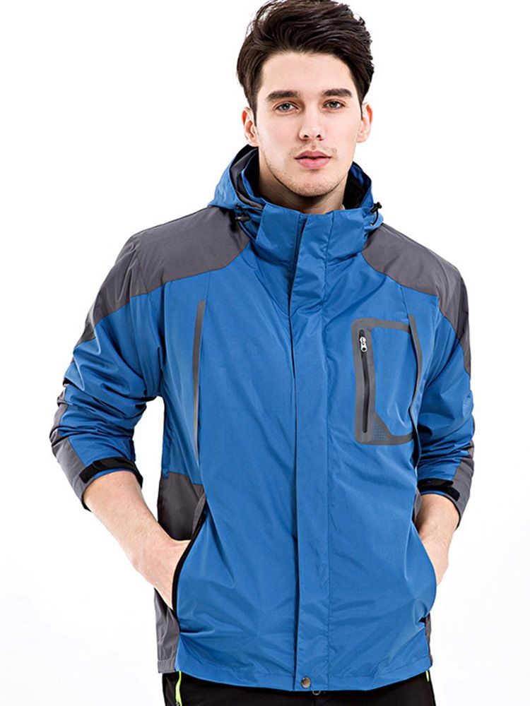 Hauts De Costume Deux Pièces En Polyester Coupe-vent Pour Hommes