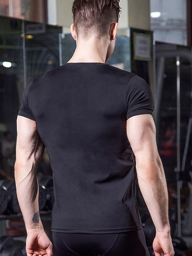 Hauts De Sport Anti-transpiration Solides Pour Hommes