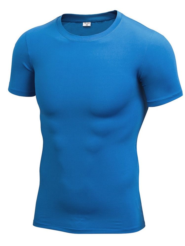 Hauts De Sport Anti-transpiration Solides Pour Hommes