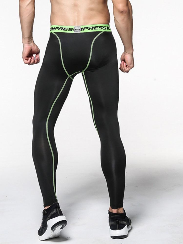 Leggings De Sport En Polyester Anti-transpiration Pour Hommes