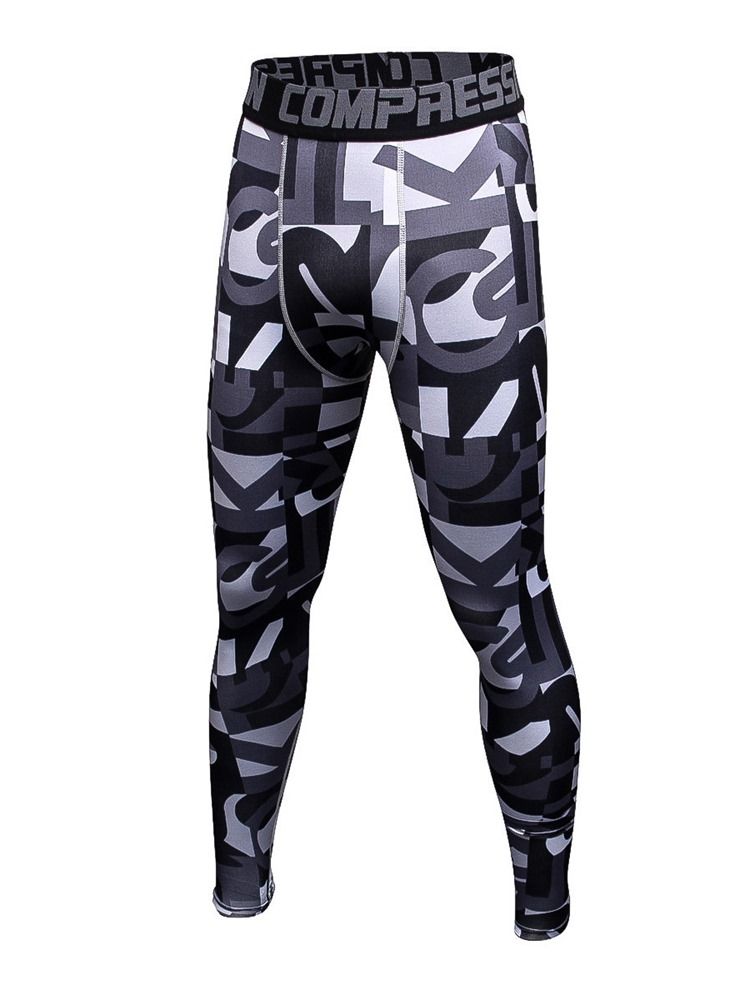 Leggings De Sport En Polyester Anti-transpiration Pour Hommes