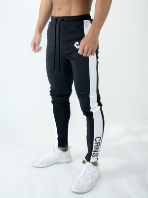 Pantalon De Sport Pour Hommes Avec Fermeture À Glissière En Coton Imprimé