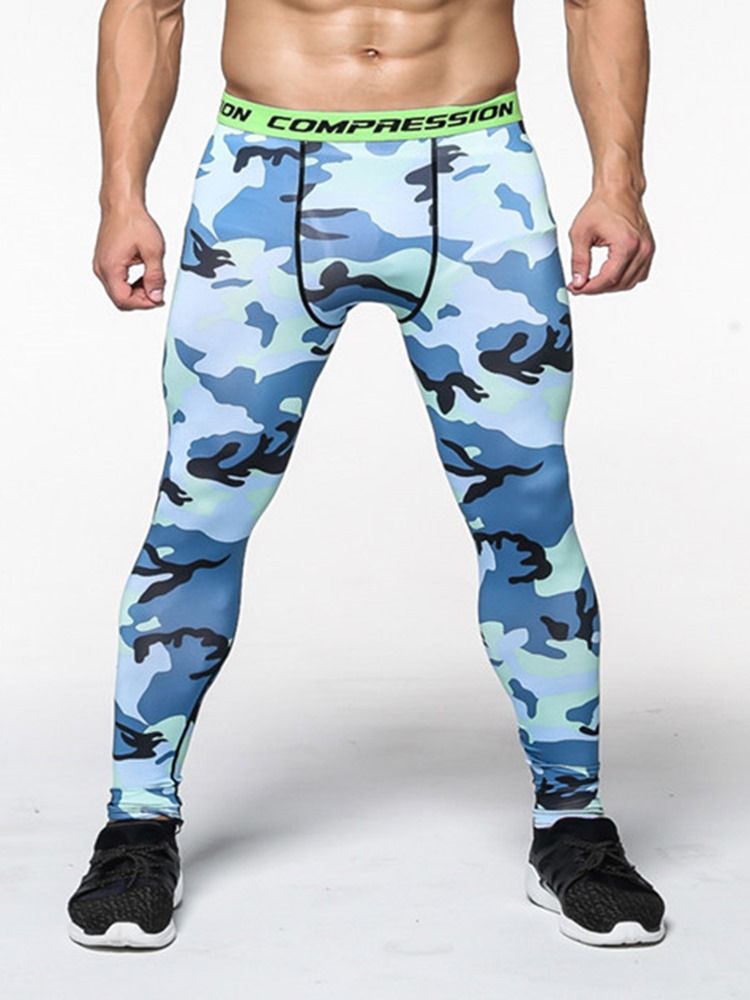 Pantalon De Sport À Imprimé Camouflage Et Respirant Pour Hommes