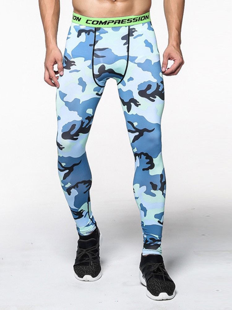 Pantalon De Sport À Imprimé Camouflage Et Respirant Pour Hommes