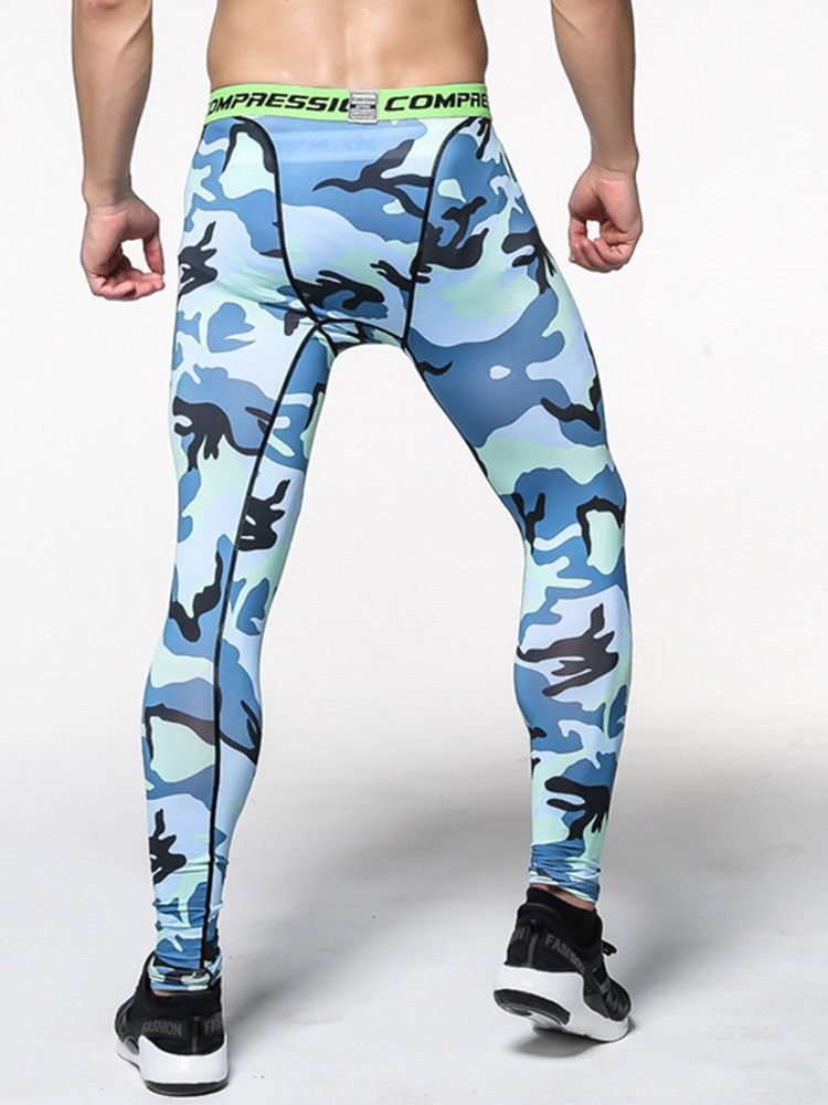 Pantalon De Sport À Imprimé Camouflage Et Respirant Pour Hommes