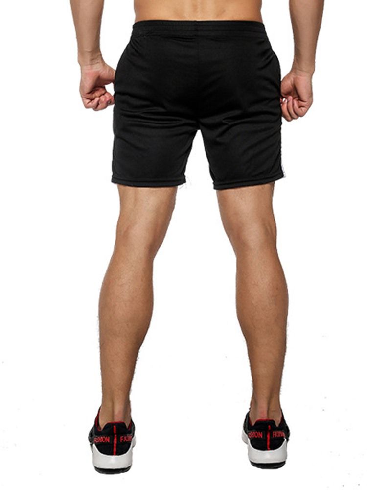 Pantalon De Sport En Patchwork De Shorts À Blocs De Couleurs Pour Hommes