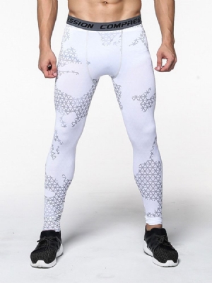 Pantalon De Sport En Polyester Anti-transpiration À Carreaux Pour Hommes