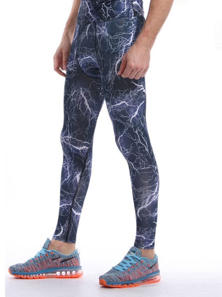 Pantalon De Sport En Polyester Anti-transpiration À Carreaux Pour Hommes