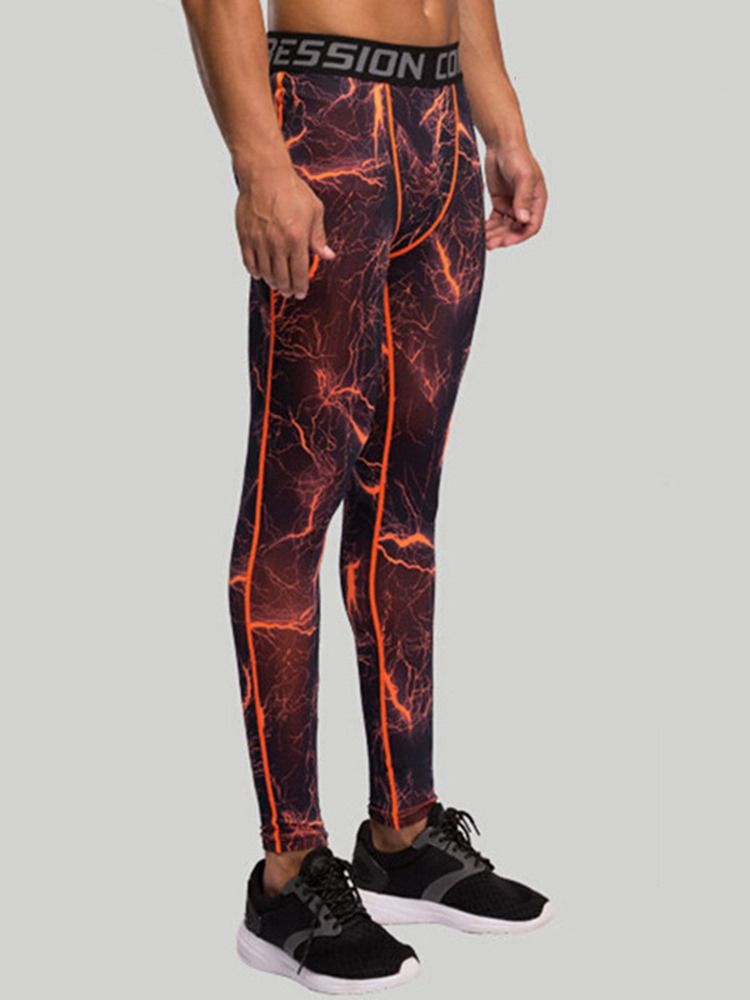 Pantalon De Sport En Polyester Anti-transpiration À Carreaux Pour Hommes