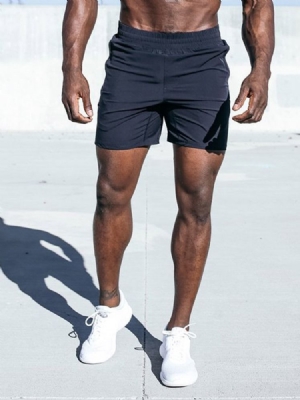 Pantalons Shorts De Course D'été À Séchage Rapide Avec Poches Pour Hommes