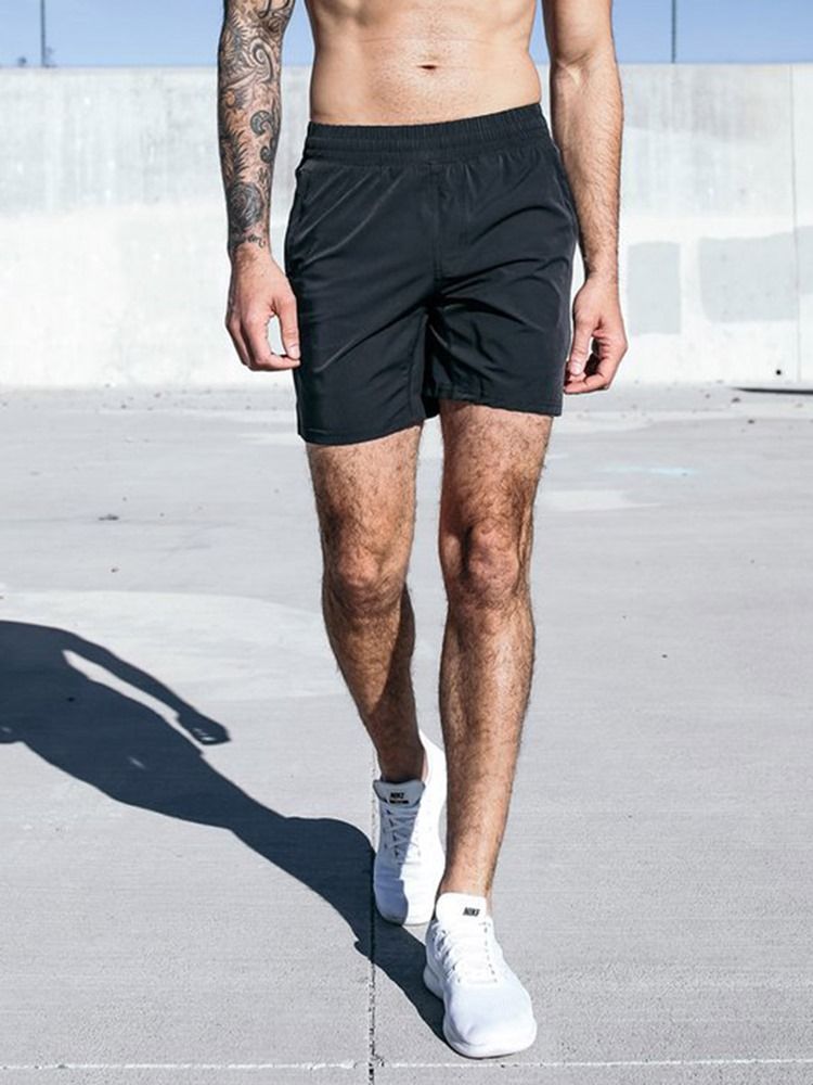 Pantalons Shorts De Course D'été À Séchage Rapide Avec Poches Pour Hommes