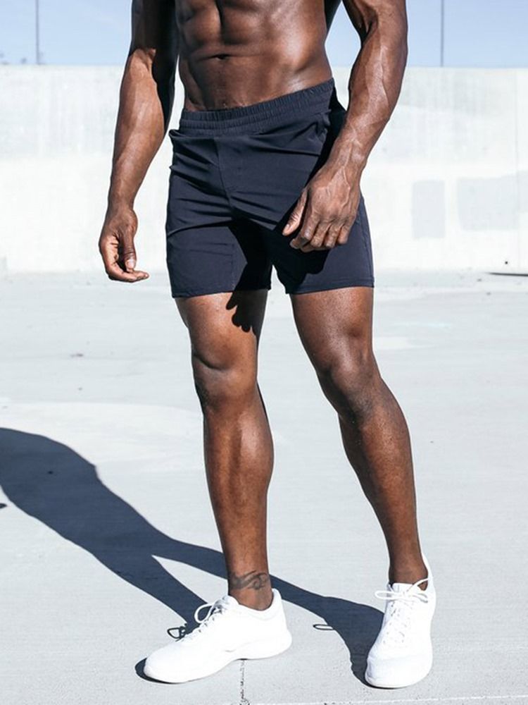 Pantalons Shorts De Course D'été À Séchage Rapide Avec Poches Pour Hommes