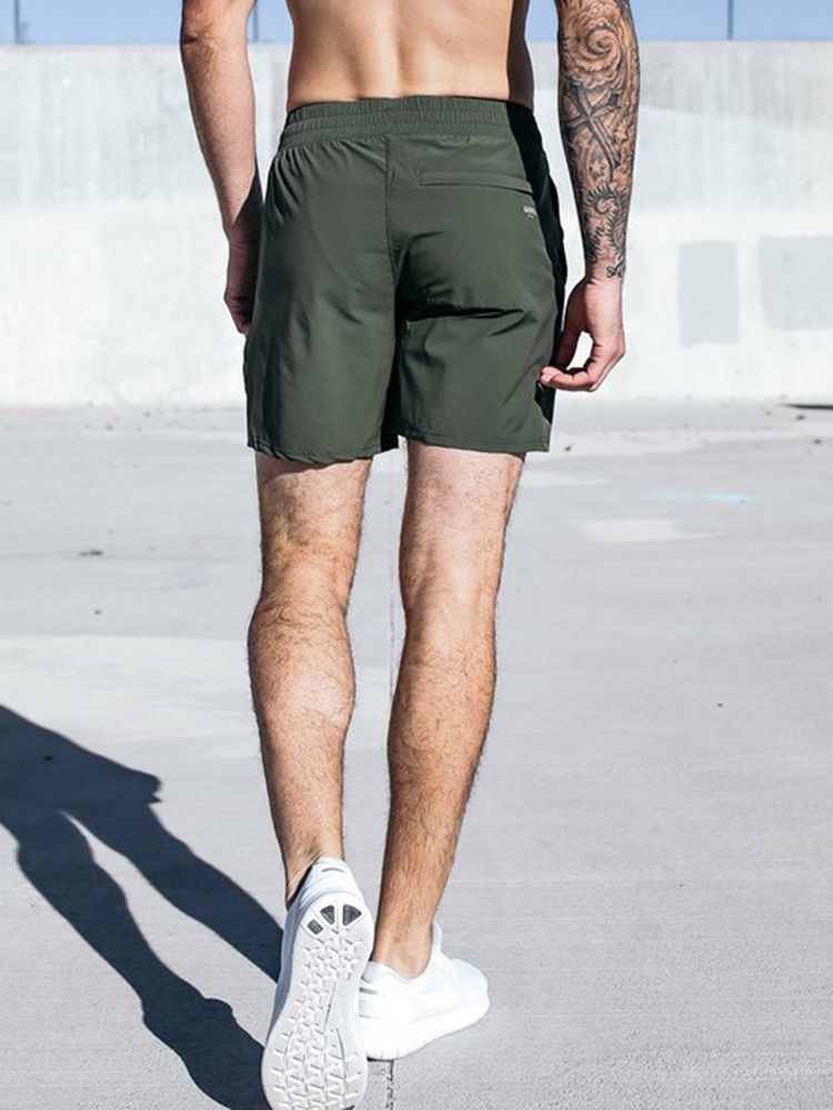 Pantalons Shorts De Course D'été À Séchage Rapide Avec Poches Pour Hommes