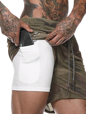 Short De Camouflage À Poche Cachée Pour Homme Pantalon De Sport D'été