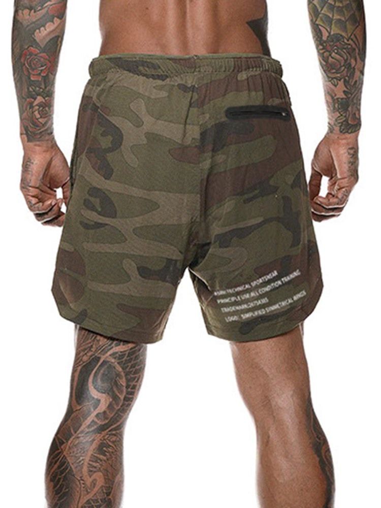 Short De Camouflage À Poche Cachée Pour Homme Pantalon De Sport D'été