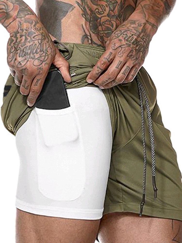 Short De Camouflage À Poche Cachée Pour Homme Pantalon De Sport D'été