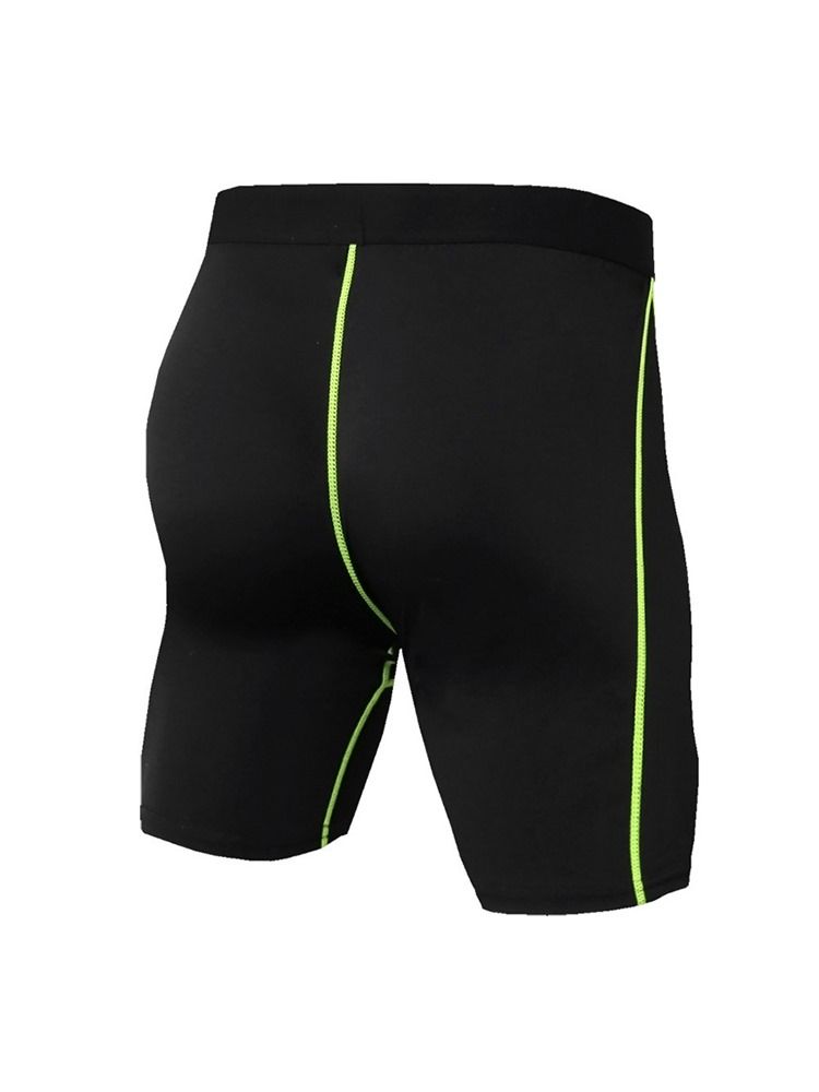 Short De Course Anti-transpiration À Rayures Color Block Pour Hommes