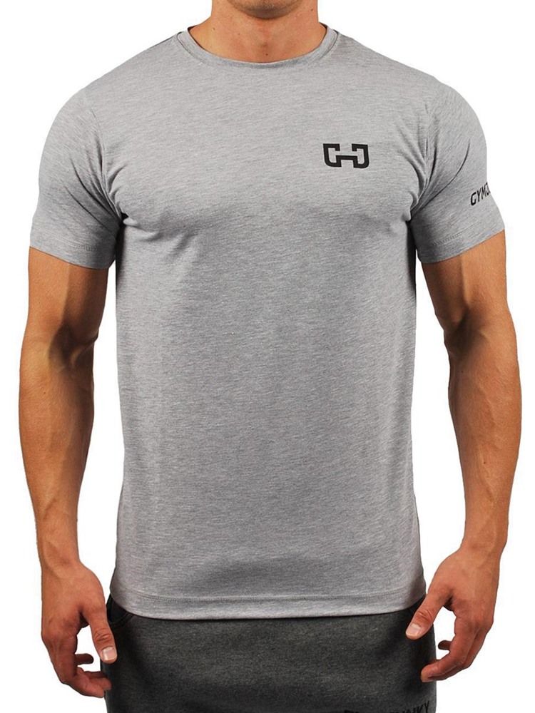 T-shirt De Sport À Manches Courtes Et Imprimé Color Block Pour Hommes