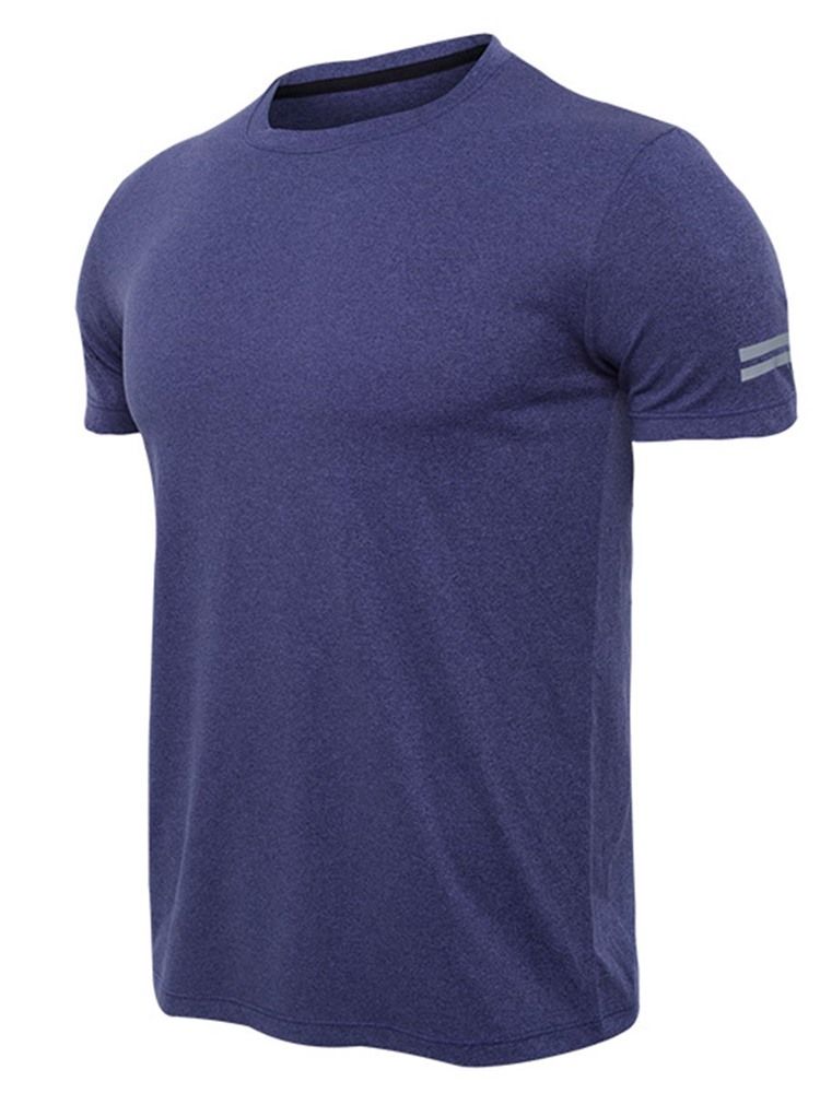 T-shirt De Sport À Manches Courtes Et À Séchage Rapide Pour Hommes