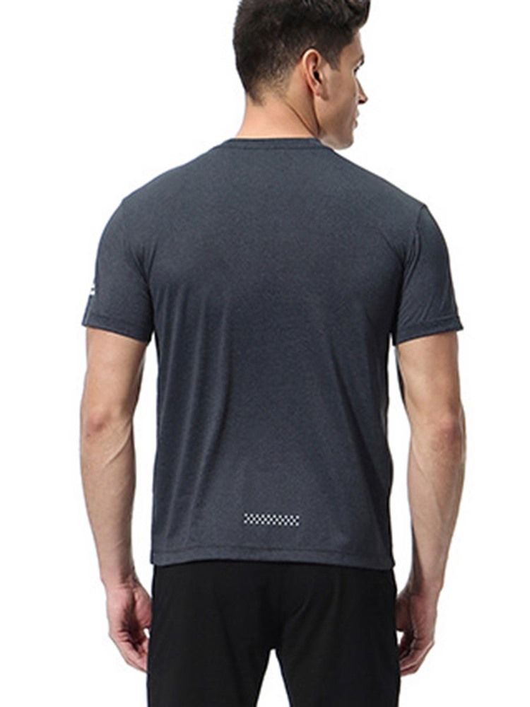 T-shirt De Sport À Manches Courtes Et À Séchage Rapide Pour Hommes