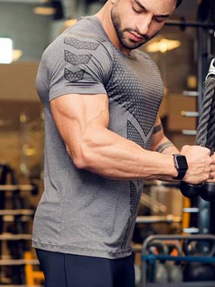 T-shirt De Sport Respirant À Séchage Rapide Pour Hommes