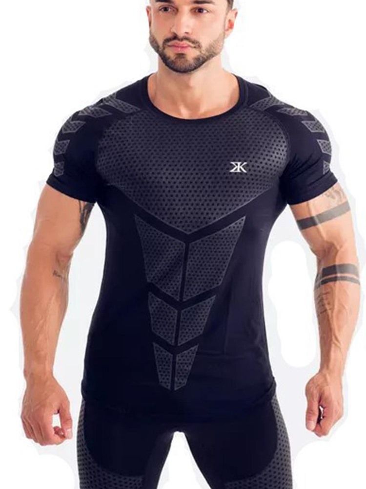 T-shirt De Sport Respirant À Séchage Rapide Pour Hommes