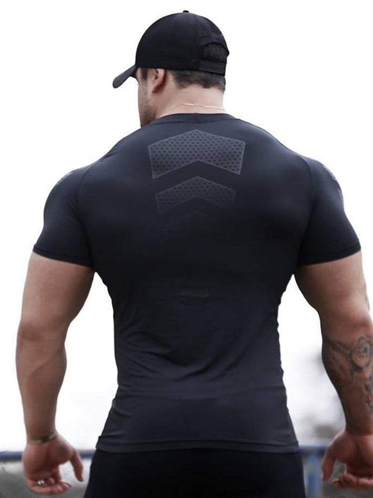 T-shirt De Sport Respirant À Séchage Rapide Pour Hommes