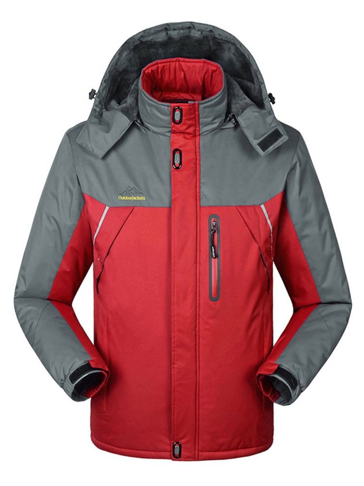 Veste De Ski Pour Couple Imperméable À L'épreuve Du Vent Et À Épaississement Chaud De Grande Taille Pour Hommes