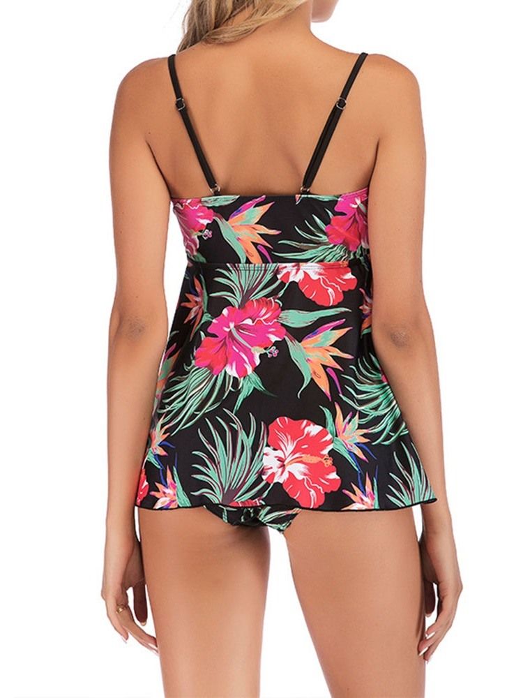 Ensemble De Tankini Pour Femme Maillots De Bain Floraux Sexy