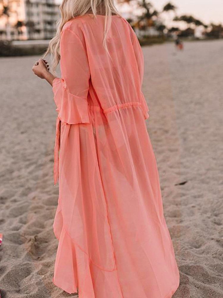 Hauts De Plage Pour Femmes À Lacets Unis À La Mode