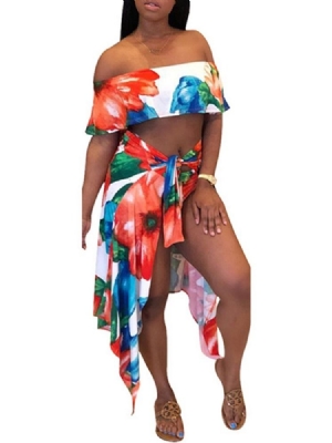 Maillot De Bain À Fleurs Sexy En Mélange De Coton Pour Femme