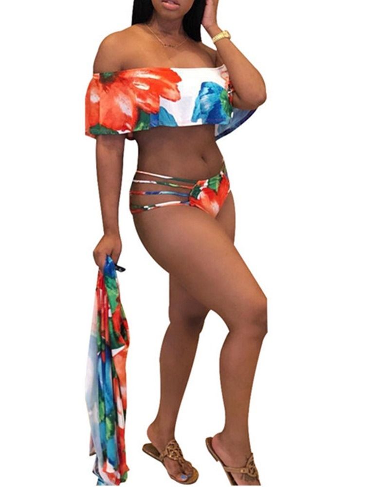 Maillot De Bain À Fleurs Sexy En Mélange De Coton Pour Femme