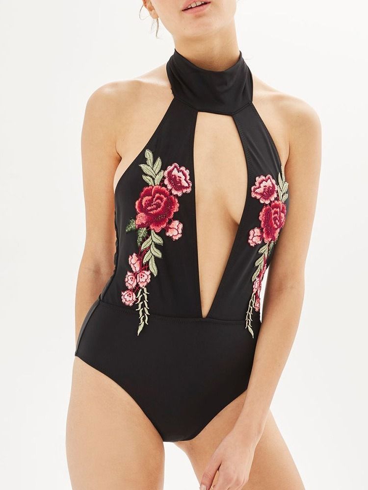 Maillot De Bain Une Pièce Sexy À Fleurs Pour Femmes