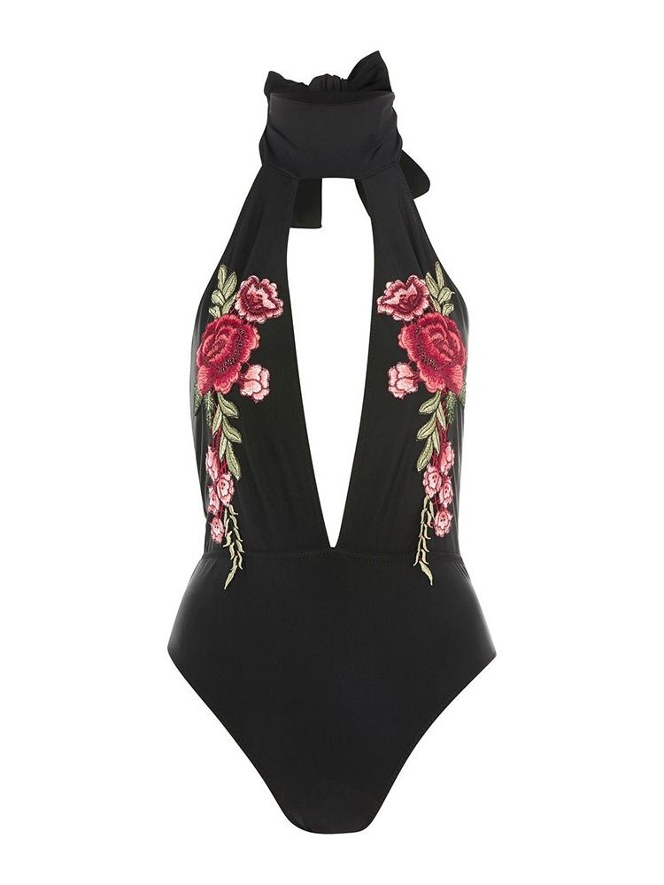 Maillot De Bain Une Pièce Sexy À Fleurs Pour Femmes