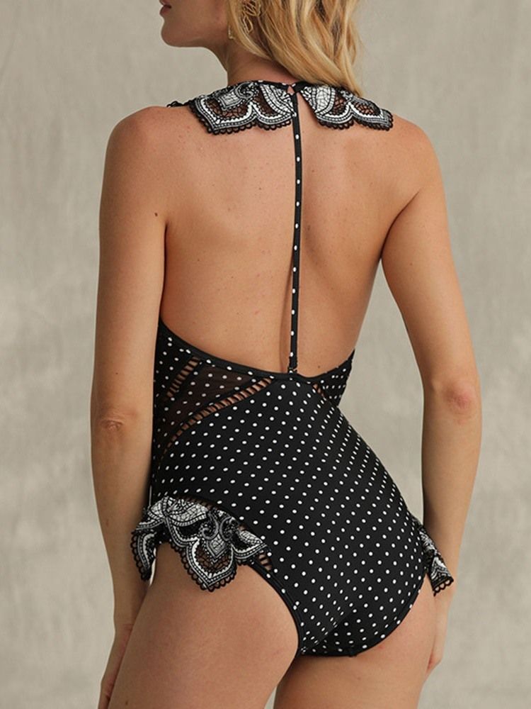 Maillots De Bain En Dentelle Florale À Pois Pour Femmes