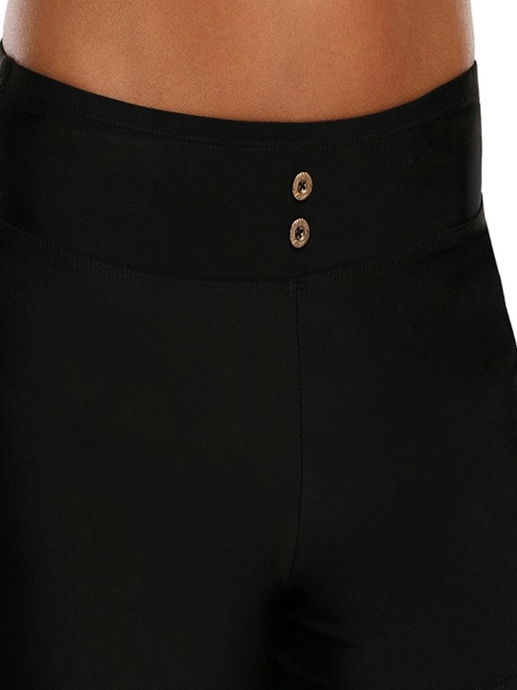 Short Simple À Boutons Unis Pour Femmes