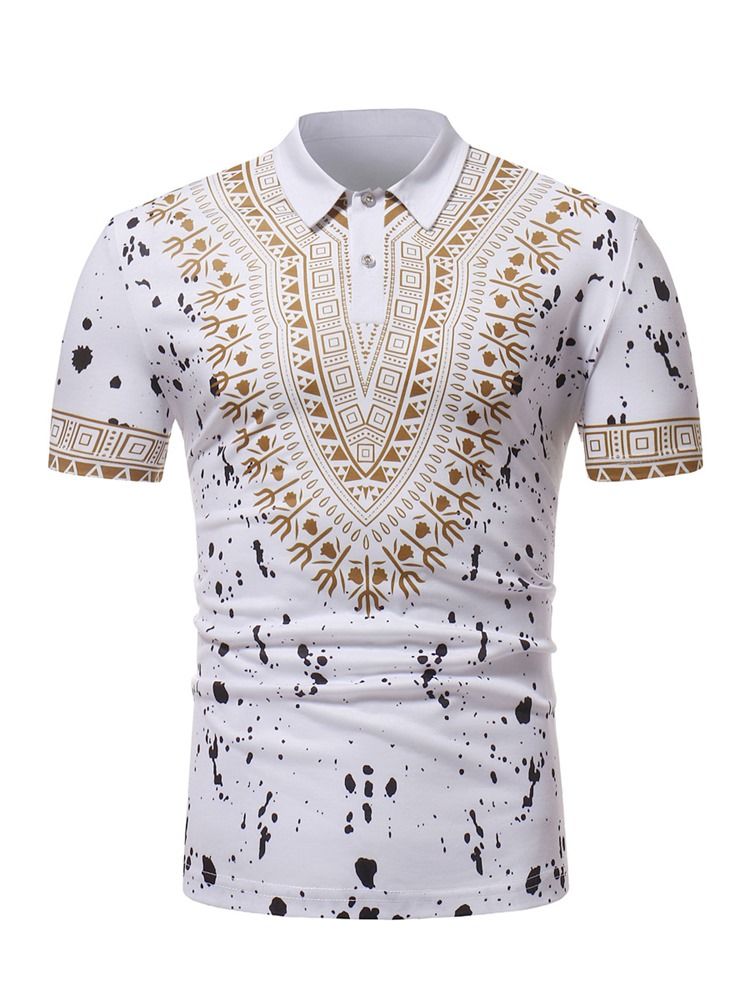 T-shirt De Polo Ample Pour Hommes Dashiki À La Mode Africaine