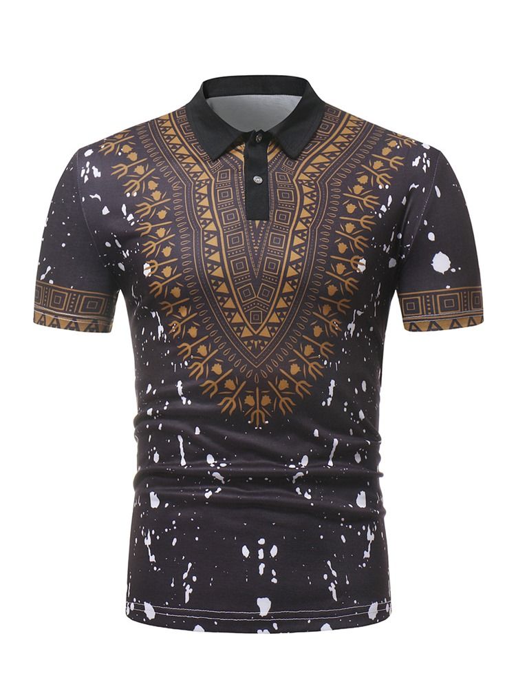 T-shirt De Polo Ample Pour Hommes Dashiki À La Mode Africaine