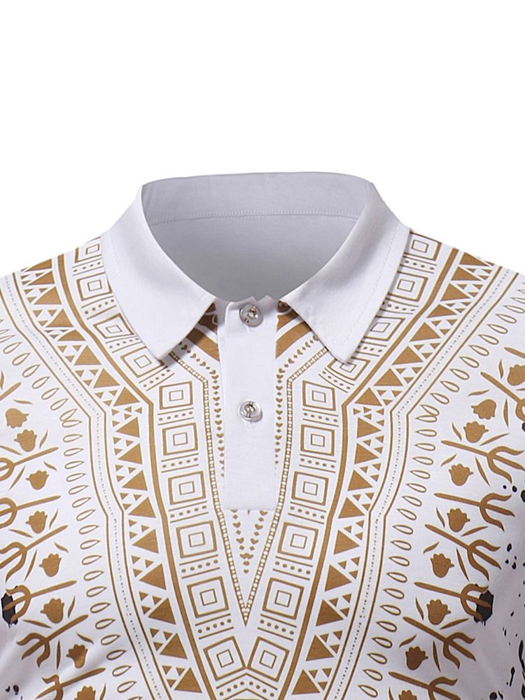 T-shirt De Polo Ample Pour Hommes Dashiki À La Mode Africaine