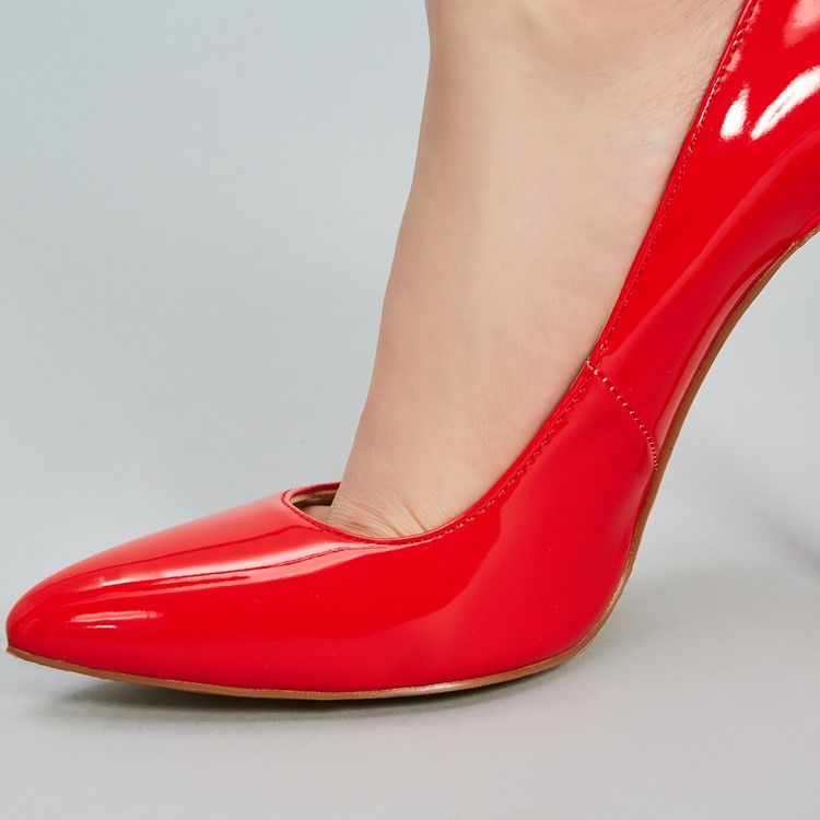 Escarpins À Talons Aiguilles Unis À Boucle Rouge Pour Femmes