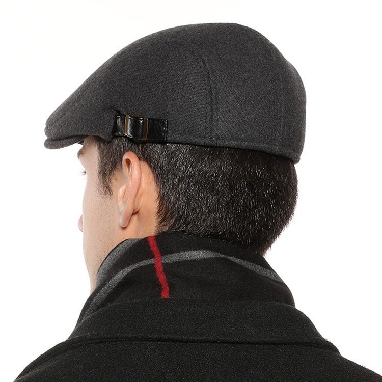 Béret Pour Homme Chapeaux D'hiver Unis Européens