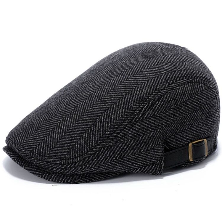 Béret Pour Homme Chapeaux D'hiver Unis Européens