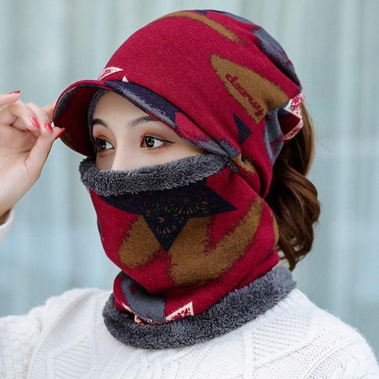 Bonnets Skullies Pour Femmes Chapeaux D'hiver À Carreaux À La Mode