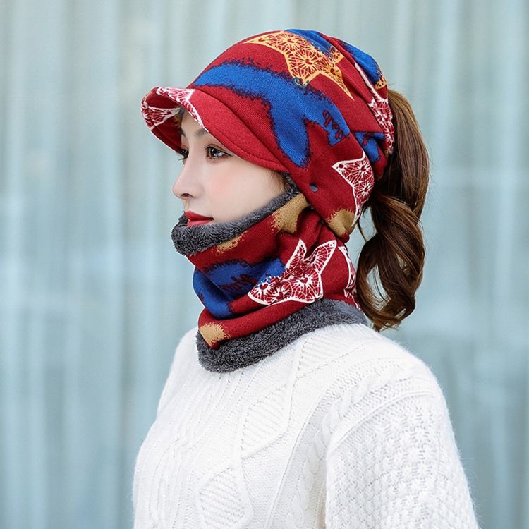 Bonnets Skullies Pour Femmes Chapeaux D'hiver À Carreaux À La Mode