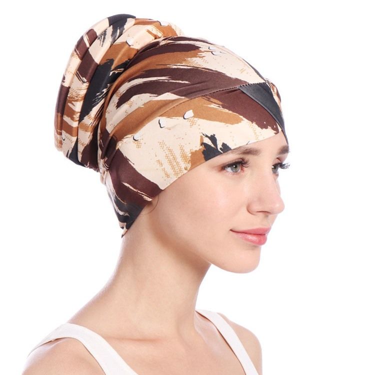 Bonnets Skullies Pour Femmes Chapeaux Imprimés En Coton