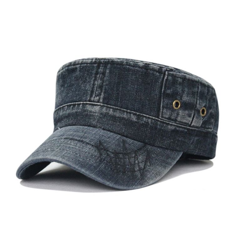 Casquette À Visière En Denim Délavé Sport Pour Hommes