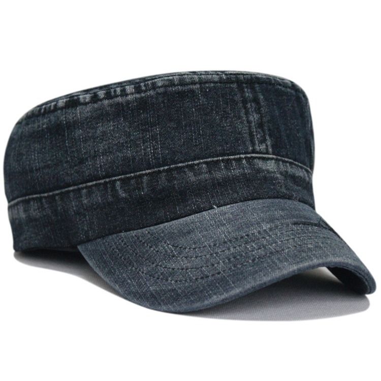 Casquette À Visière En Denim Délavé Sport Pour Hommes